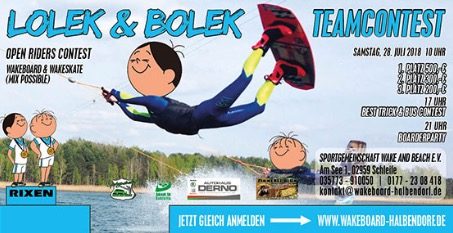 LOLEK & BOLEK OPEN RIDER TEAMCONTEST Wakeboard & Wakeskate 2018